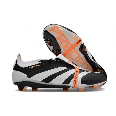 Adidas Predator Elite Fold-over Tongue FG Noir Blanc Orange