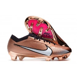 Crampon Nike Zoom Mercurial Vapor XV Elite FG Mbappe Cuivre Métallique
