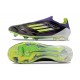 Adidas F50 Elite Sans Lacets FG Fast Reborn - Violet Blanc Lucid Lemon