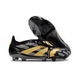 Adidas Predator Elite Fold-over Tongue FG Noir Or Métallique 