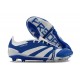 Adidas Predator Elite Fold-over Tongue FG Bleu Blanc