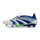 Adidas Predator Elite Fold-over Tongue FG Blanc Bleu Vert