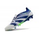 Adidas Predator Elite Fold-over Tongue FG Blanc Bleu Vert