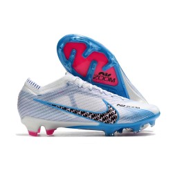Crampon Nike Zoom Mercurial Vapor XV Elite FG Blanc Bleu