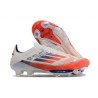 adidas Crampons de Foot F50+ Elite FG Advancement - Blanc Rouge Bleu