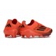 adidas Crampons de Foot F50+ Elite FG Turbo Noir Aurore Platin Métallique