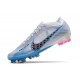 Crampon Nike Zoom Mercurial Vapor XV Elite FG Blanc Bleu