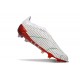 adidas Predator Elite Laceless FG Blanc Gris Rouge Bleu