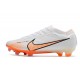 Crampon Nike Zoom Mercurial Vapor XV Elite FG Blanc Orange
