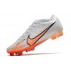 Crampon Nike Zoom Mercurial Vapor XV Elite FG Blanc Orange