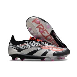 Crampon adidas Predator Elite FG Noir Blanc Orange