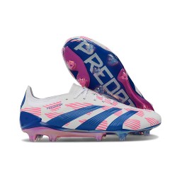 Crampon adidas Predator Elite FG Rose Bleu Blanc