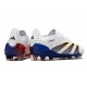 Crampon adidas Predator Elite FG Blanc Gris Bleu Noir