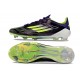 Crampon de Foot Adidas F50 Elite FG Fast Reborn - Violet Blanc Lucid Lemon