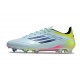 Crampon de Foot Adidas F50 Elite FG Bleu Noir Jaune