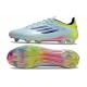 Crampon de Foot Adidas F50 Elite FG Bleu Noir Jaune