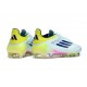 Crampon de Foot Adidas F50 Elite FG Bleu Noir Jaune