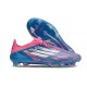 Crampon de Foot Adidas F50 Elite FG Bleu Solaire Blanc Ftwr Rose