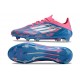Crampon de Foot Adidas F50 Elite FG Bleu Solaire Blanc Ftwr Rose