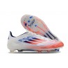 Crampon de Foot Adidas F50 Elite FG Advancement - Blanc Rouge Bleu