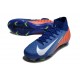Nike Mercurial Superfly 10 Elite FG Bleu Orange Blanc