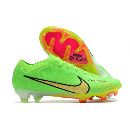 Nike Zoom Mercurial Vapor 15 Elite FG Neuf Vert Jaune