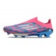 Chaussures adidas F50+ Sans Lacets FG Bleu Solaire Blanc Ftwr Rose