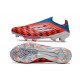 Chaussures de football adidas F50+ Sans Lacets FG Rouge Blanc Bleu