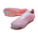 Chaussures de football adidas F50+ Sans Lacets FG Rose Blanc