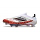 Chaussures de football adidas F50+ Sans Lacets FG X Messi Rouge Noir