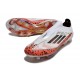 Chaussures de football adidas F50+ Sans Lacets FG X Messi Rouge Noir