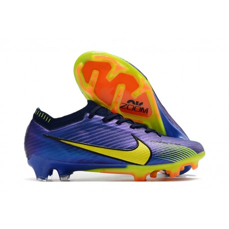 Nike Zoom Mercurial Vapor 15 Elite FG Neuf Violet Jaune