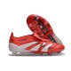 Adidas Predator 25 Elite Tongue FG Rouge Lucide Blanc Noir