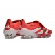 Adidas Predator 25 Elite Tongue FG Rouge Lucide Blanc Noir