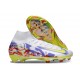 Nike Air Zoom Mercurial Superfly X Elite FG Blanc Violet Jaune