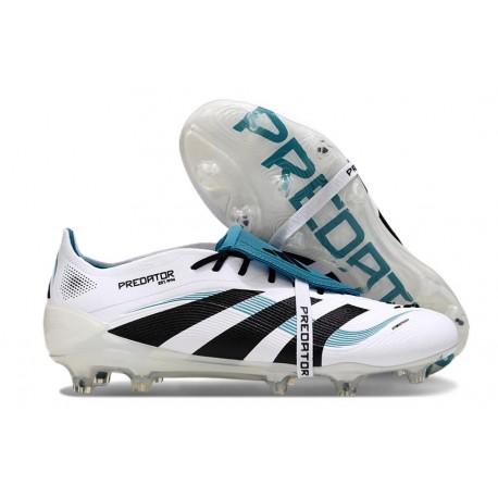 Adidas Predator 25 Elite Tongue FG Blanc Noir Vert