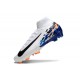 Nike Air Zoom Mercurial Superfly X Elite FG Blanc Bleu Noir