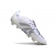 Adidas Predator 25 Elite Tongue FG Blanc Argent Métallique Royal Vif