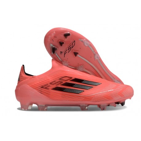 Adidas F50 Elite Sans Lacets FG Orange Noir