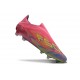 Adidas F50 Elite Sans Lacets FG Rose Jaune Violet
