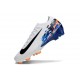 Nike Zoom Mercurial Vapor 16 Elite FG Blanc Noir Bleu