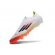 Adidas F50 Elite Sans Lacets FG Blanc Noir Jaune Solaire Rouge