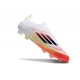 Adidas F50 Elite Sans Lacets FG Blanc Noir Jaune Solaire Rouge