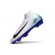 Nike Air Zoom Mercurial Superfly X Elite FG Blanc Noir Bleu