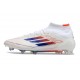 Crampon Adidas F50 Elite Mid FG Advancement - Blanc Rouge Bleu