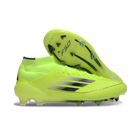 Crampon Adidas F50 Elite Mid FG Jaune Solaire Noir