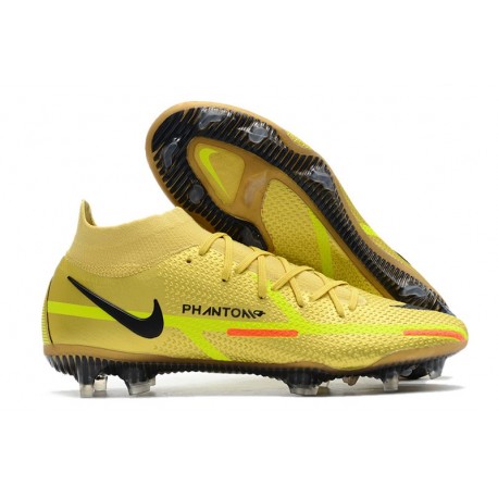 Nike Phantom GT 2 Elite DF FG Chaussure Jaune