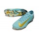 Nike Zoom Mercurial Vapor 16 Elite FG Bleu Or