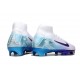 Nike Zoom Mercurial Superfly 10 Elite FG Blanc Violet Bleu