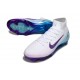 Nike Zoom Mercurial Superfly 10 Elite FG Blanc Violet Bleu